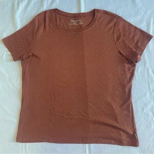 Eddie Bauer almond brown Tee